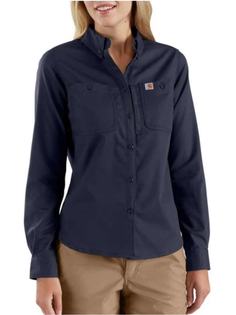 NWT Carhartt Rugged Professional Relaxed Fit Canvas Long-Sleeve. Size XS